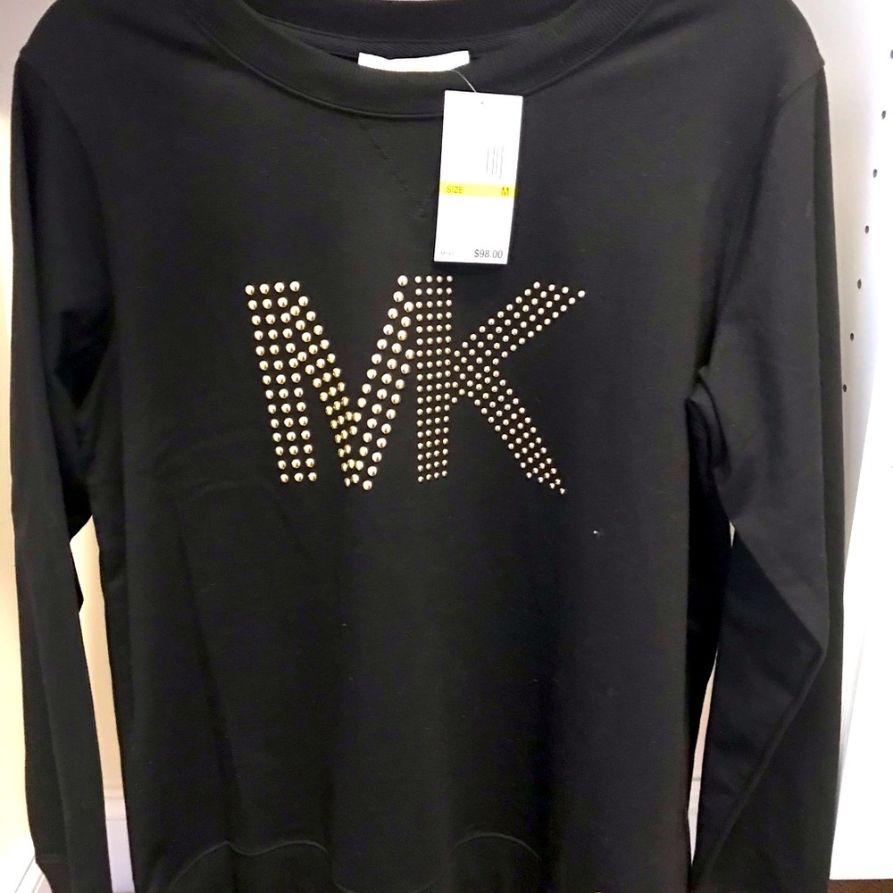 Michael Kors NWT black sweat shirt